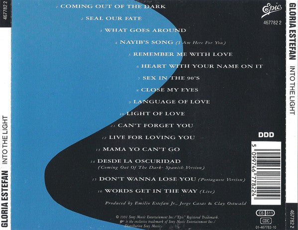 CD Gloria Estefan – Into The Light - USADO